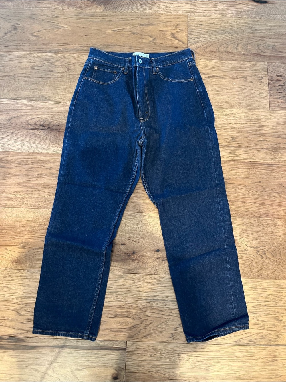 Abercrombie Curve Love Ultra High Rise Ankle Straight